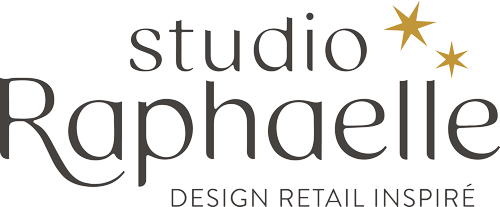 Logo du Studio Raphaelle, studio spécialisé en design retail, architecture commerciale, scénographie vitrine