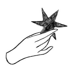 Dessin au crayon d'une main tenant une étoile symbolisant l'expérience client