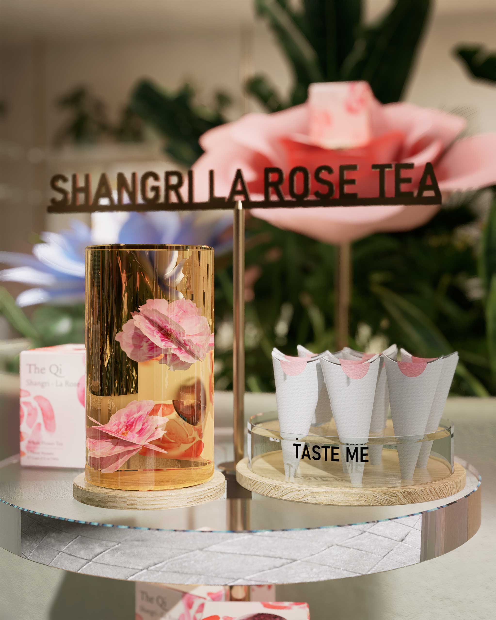 Expérience sensorielle et poétique de découverte du thé floral à la rose Shangri La